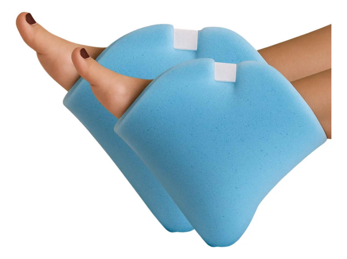 Kit 2 protetores de calcanhar espuma caixa de ovo