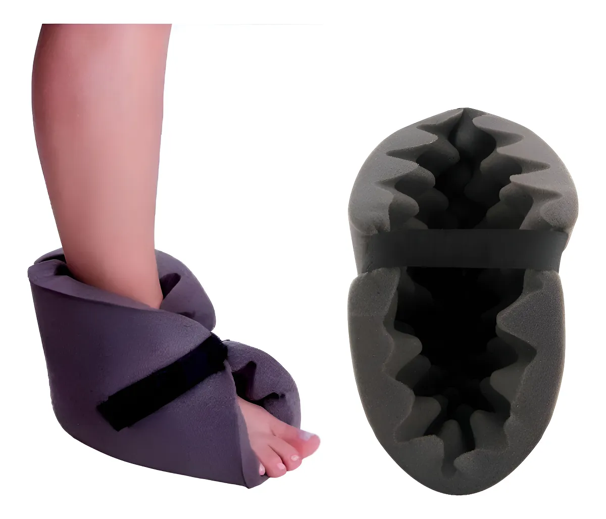 Botinha protetora de espuma para calcanhar